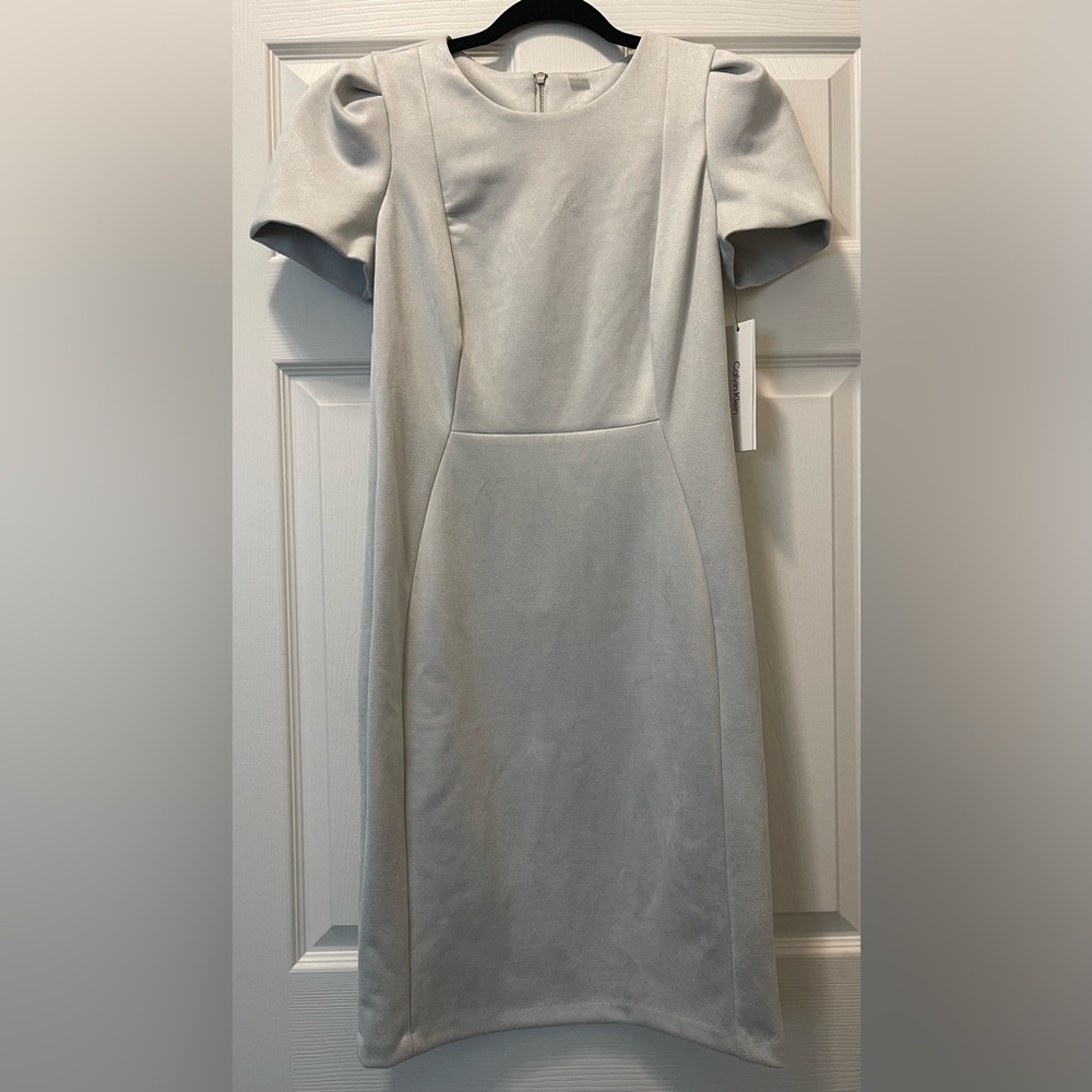 Calvin Klein Light Gray Midi Dress